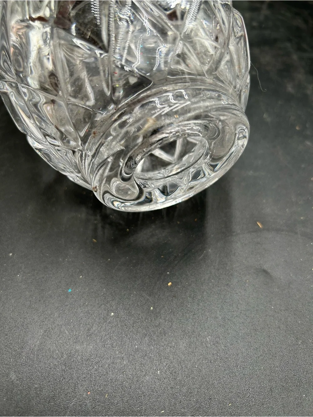 Clear Crystal Decorative light globe- Classic Cut Pattern, sconce replacement